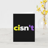 Cisnt非バイナリLgbtqプライド、Enbyプレゼント_ノンビ カード (黄色い花)