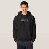 Cisn't Nonbinary Pride Non Binary Flag Cisgender P パーカ (正面フル)
