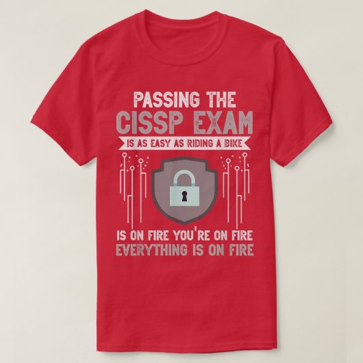 Cissp Eam Motivation Cybersecurity Professional Tシャツ (デザイン正面)