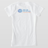 CISVオースティンカウボーイハット、ブーツガール Tシャツ (レイダウン裏面)