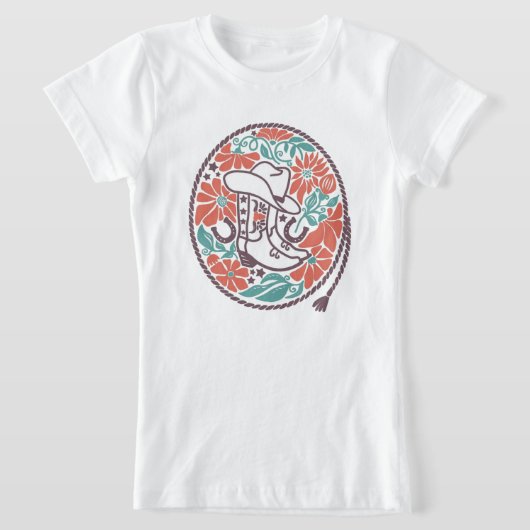 CISVオースティンカウボーイハット、ブーツガール Tシャツ (レイダウン)