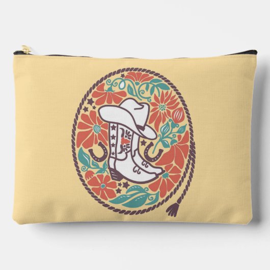 CISVオースティンカウボーイハット、ブーツ、装飾スカル アクセサリーポーチ (正面)