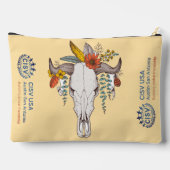 CISVオースティンカウボーイハット、ブーツ、装飾スカル アクセサリーポーチ (裏面)