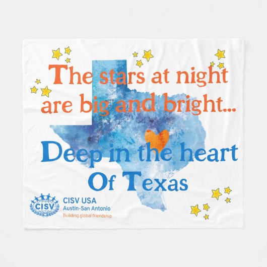 CISVオースティンスターズアットナイトラージブランケット フリースブランケット (正面(横))
