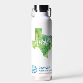 CISVオースティンテキサス州モチーフトール銅絶縁 ウォーターボトル