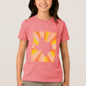 CISVオースティン装飾牛スカルキッズ トライブレンドＴシャツ (正面)