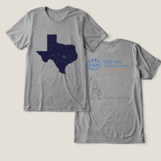 CISV オースティンテキサス平和 メンズ トライブレンドTシャツ