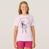 CISV オースティン カウガール ガールズ Tシャツ (正面フル)