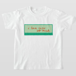CISV Austin 「私はCISVがとても大好き」 ボーイズ Tシャツ