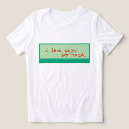 CISV Austin 「私はCISVがとても大好き」 レディース トライブレンドＴシャツ