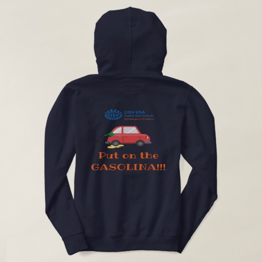 CISV Austin "Gasolina" Energizer Women's パーカ (デザイン裏面)