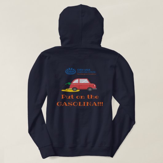 CISV Austin "Gasolina" Energizer Women's パーカ (デザイン裏面)