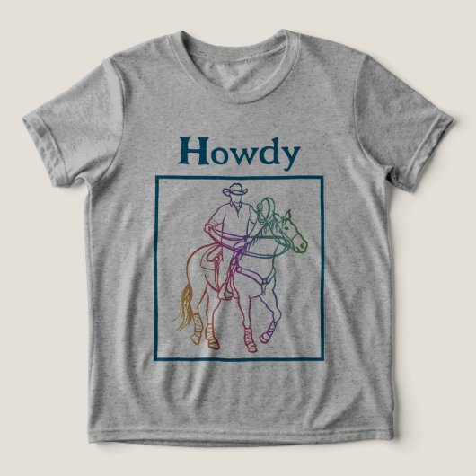 CISV Austin Hody Cowboy Kid's トライブレンドTシャツ (デザイン正面)