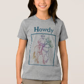 CISV Austin Hody Cowboy Kid's トライブレンドTシャツ (正面)