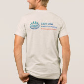 CISV Austin Howdy Y'all Men's トライブレンドTシャツ (裏面)