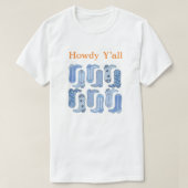 CISV Austin Howdy Y'all Men's Tシャツ (デザイン正面)