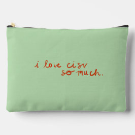 CISV Austin "I love CISV..." トイレタリーポーチ アクセサリーポーチ