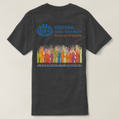 CISV Austin "Y'all Means All"メンズ Tシャツ (デザイン裏面)