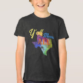 CISV Austin "Y'all Means" Kid's トライブレンドＴシャツ (正面)