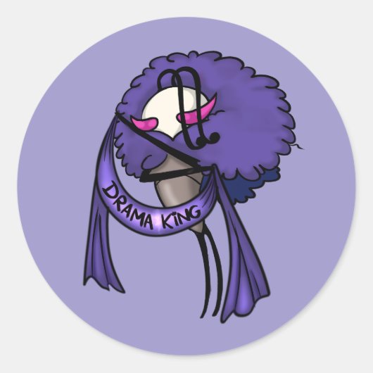 Citadel Drama King 2 ラウンドシール (正面)