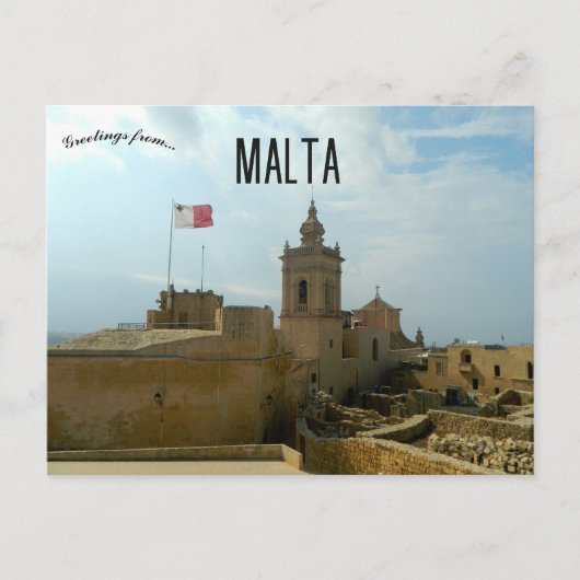 Citadel of Victoria Gozo Island Malta ポストカード (正面)