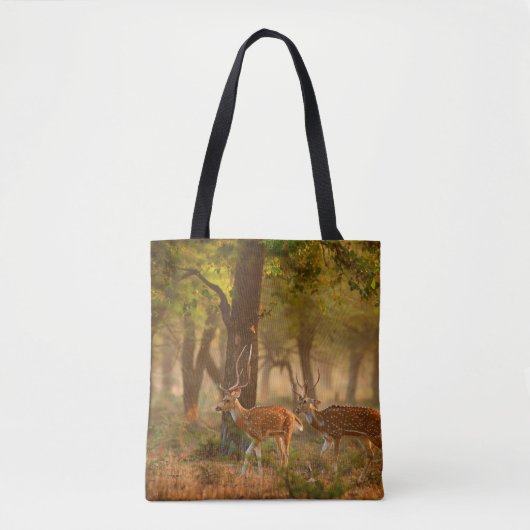 CitalまたはCheetal、Axis、Spotted Deers、Axi トートバッグ (正面)
