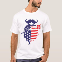 citation_barbe_american_beard_barbu_moustache_usa_ tシャツ