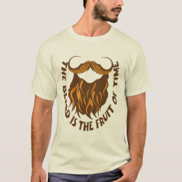 citation barbe beard fruit time humour barbu drole tシャツ