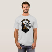 citation barbe beard grows moustache barbu humour  tシャツ (正面フル)