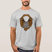 citation barbe beard impatience humour long mousta tシャツ (正面)