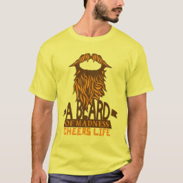 citation_barbe_beard_madness_cheers_life_moustache tシャツ
