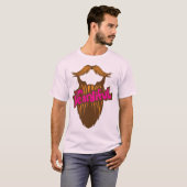 citation_barbe_i_m_beardiful_barbu_humour_moustach tシャツ (正面フル)
