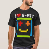 citation i love 8 bit informatique retro game ordi tシャツ (正面)