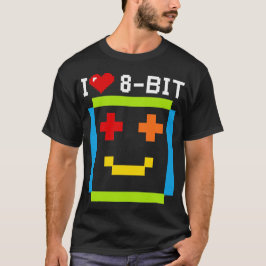 citation i love 8 bit informatique retro game ordi tシャツ
