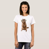 Cite Animal Hippie Glasses Chipmunk自然恋人 Tシャツ (正面フル)