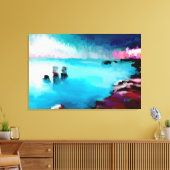 Cities by the shore キャンバスプリント (インサイチュ (リビング))