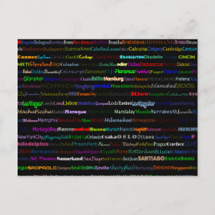 Cities Of The World 文字デザイン Iはがき ポストカード