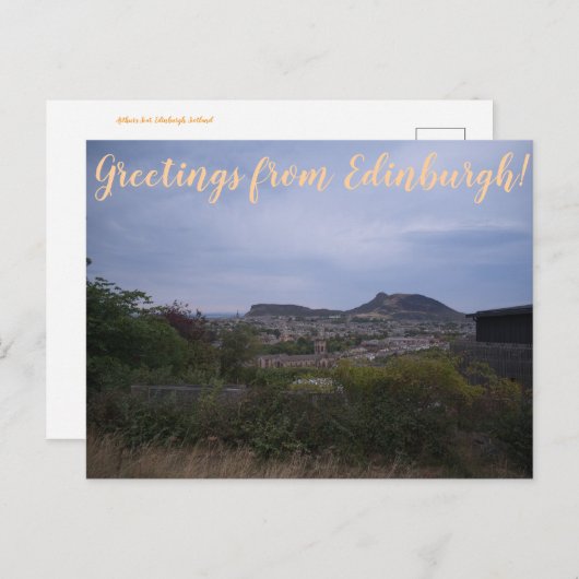 CITINERARIES: Greetings from Edinburgh! ポストカード (正面/裏面)