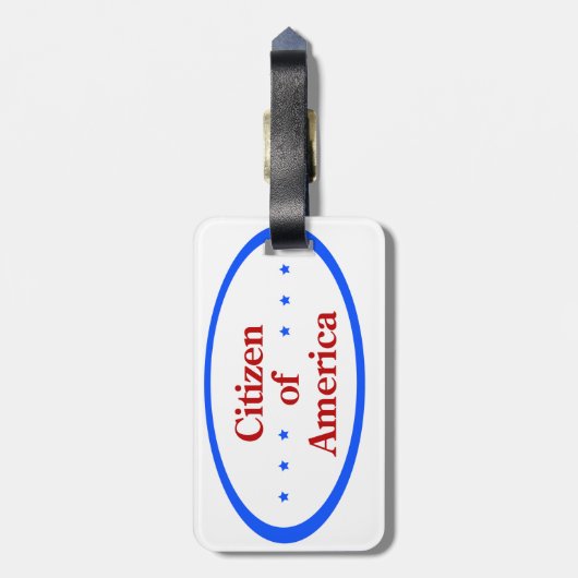 Citizen of America  ラゲッジタグ (裏面縦)