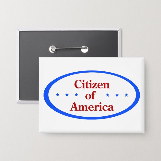 Citizen of America  缶バッジ (正面/裏面)