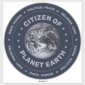 Citizen of Planet Earthのビニールカスタムカットシール シール (シート)