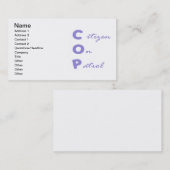 Citizen On Patrol Business Card I 名刺 (正面/裏面)