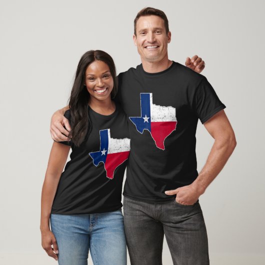 Citizen Proud America State Distressed Map Texas Tシャツ (ユニセックス)