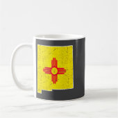 Citizen Proud America State Us Distressed Map New  コーヒーマグカップ (左)