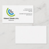 Citizens Climate Lobby Alabama名刺 名刺 (正面/裏面)