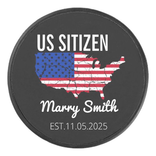 Citizenship Day American – Proud to Be an America アイスホッケーパック (正面)