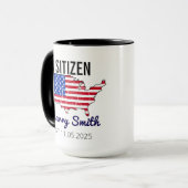 Citizenship Day American – Proud to Be an America マグカップ (正面左)