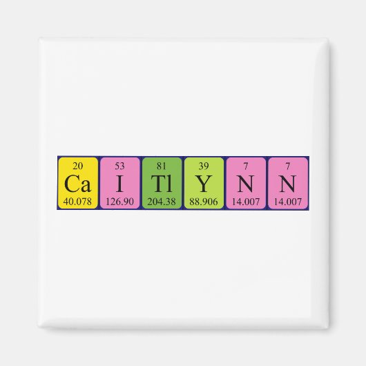 Citlynn周期表名磁石 マグネット (正面)