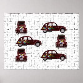 Citroën 2CV - Ente - Döschwo ポスター