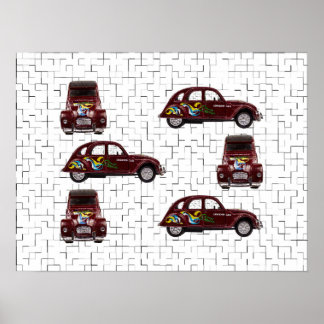 Citroën 2CV - Ente - Döschwo ポスター